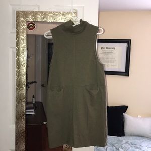 Free People Olive High Neck Dress
